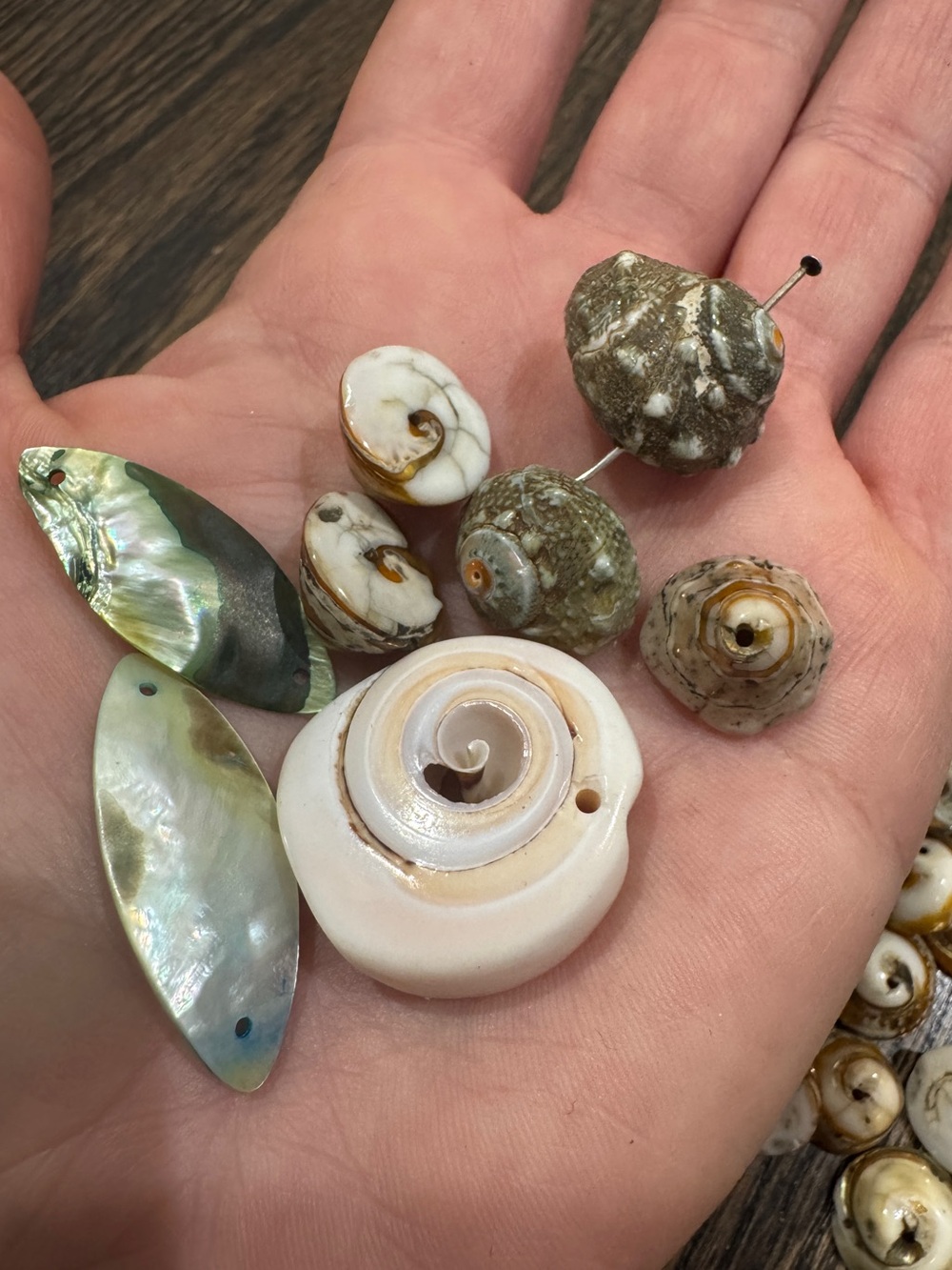 Mixed Artisan Glass Pendants Ceramic Beads Shells Craft Collection - Picture 8 of 12